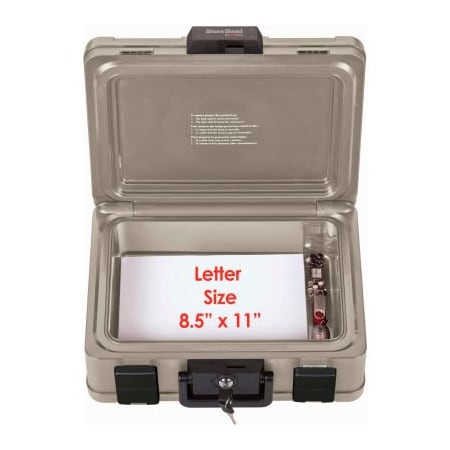 Fire King FireKing SureSeal Fire & Waterproof Chest, 15-7/8"W x 12-3/8"D x 6-1/2"H, 0.27 Cu. Ft. SS103